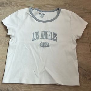 brandy melville / john galt los angeles ashlyn crop top
